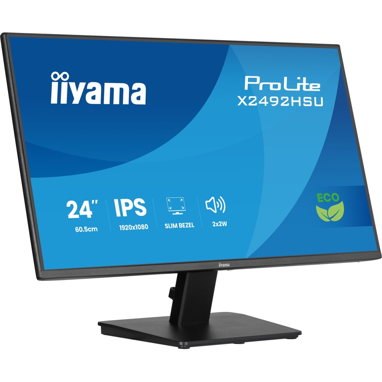 24” IPS Full HD panel with 4-side slim bezel  3