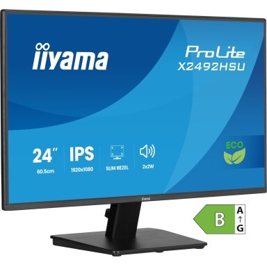 24” IPS Full HD panel with 4-side slim bezel 24” IPS Full HD panel with 4-side slim bezel