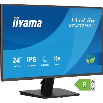 24” IPS Full HD panel with 4-side slim bezel 