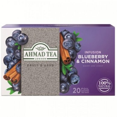 Ahmad Tea Natūrali arbata ''Blueberry & Cinnamon'' 1
