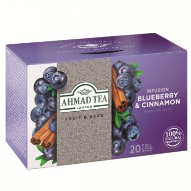 Ahmad Tea Natūrali arbata ''Blueberry & Cinnamon'' 2