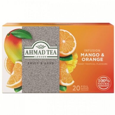 Ahmad Tea Natūrali arbata ''Mango & Orange'' 1