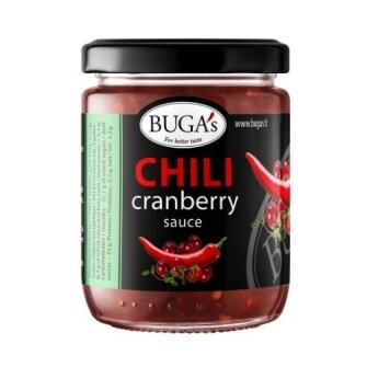 Aitriųjų paprikų - spanguolių padažas BUGA's, 160 g