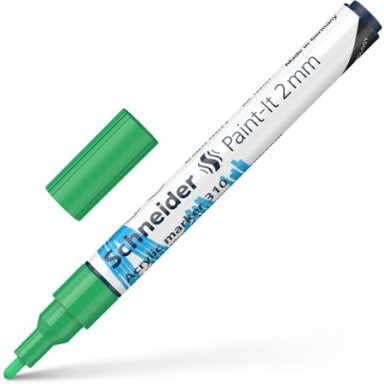 Akrilinis žymeklis SCHNEIDER Paint-it 310, 2 mm, žalios sp. Akrilinis žymeklis SCHNEIDER Paint-it 310, 2 mm, žalios sp.