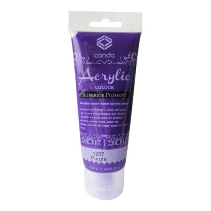 Akriliniai dažai 75 ml 1287, violetinė Akriliniai dažai 75 ml 1287, violetinė