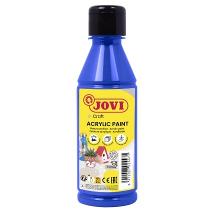 Akriliniai dažai JOVI, 250ml, mėlynos sp. Akriliniai dažai JOVI, 250ml, mėlynos sp.