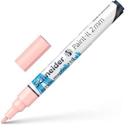 Akrilinis žymeklis SCHNEIDER Paint-it 310, 2 mm, abrikosinė sp. Akrilinis žymeklis SCHNEIDER Paint-it 310, 2 mm, abrikosinė sp.