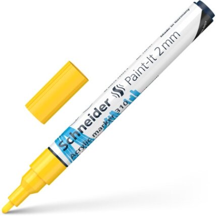 Akrilinis žymeklis SCHNEIDER Paint-it 310, 2 mm, geltonos sp. Akrilinis žymeklis SCHNEIDER Paint-it 310, 2 mm, geltonos sp.