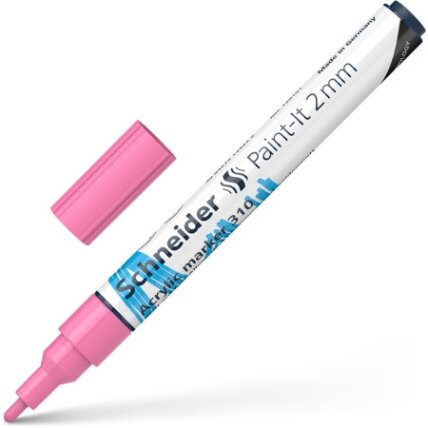 Akrilinis žymeklis SCHNEIDER Paint-it 310, 2 mm, pastelinė rožinė sp. Akrilinis žymeklis SCHNEIDER Paint-it 310, 2 mm, pastelinė rožinė sp.