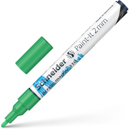Akrilinis žymeklis SCHNEIDER Paint-it 310, 2 mm, žalios sp. Akrilinis žymeklis SCHNEIDER Paint-it 310, 2 mm, žalios sp.