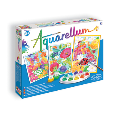 Akvarelės rinkinys „Tarp gėlių” 1
