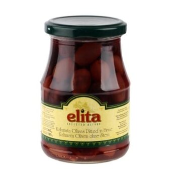 Alyvuogės ELITA Kalamata, be kauliukų, L dydis, 360 g/ 190 g