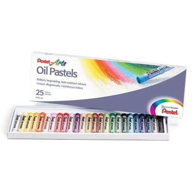 Aliejinės kreidelės PENTEL ARTS PHN4 25 spalvų Aliejinės kreidelės PENTEL ARTS PHN4 25 spalvų