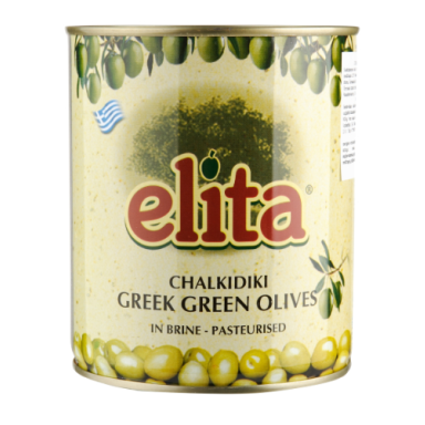 Alyvuogės ELITA žaliosios, be kauliukų, L dydis, 400 g/ 200 g