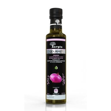 Alyvuogių aliejus KARPEA, Gourmet, extra virgin, svogūnų skonio, 250 ml