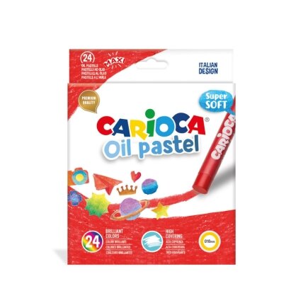 Aliejinės pastelės CARIOCA Maxi, 24 vnt. Aliejinės pastelės CARIOCA Maxi, 24 vnt.