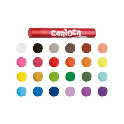 Aliejinės pastelės CARIOCA Maxi, 24 vnt. 1 Aliejinės pastelės CARIOCA Maxi, 24 vnt. 1
