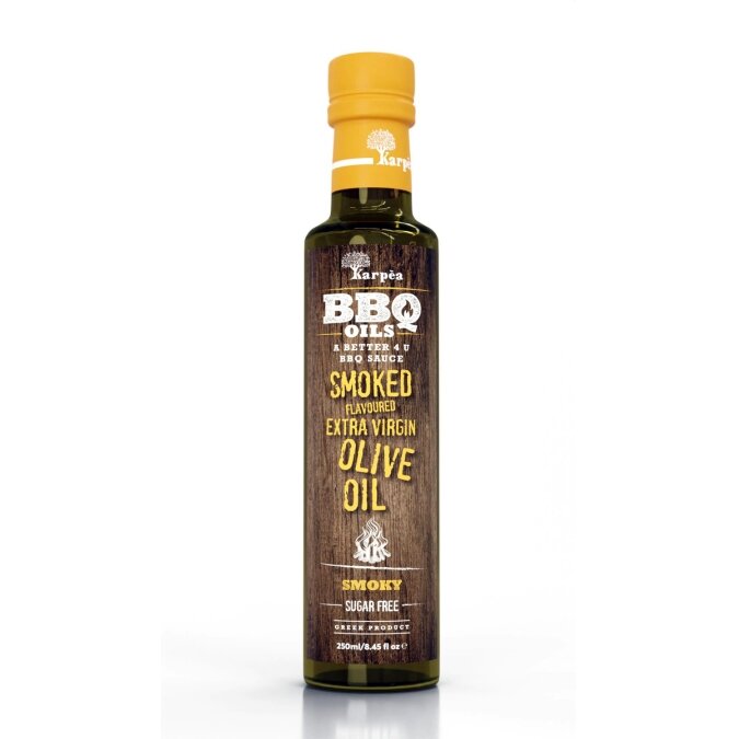Alyvuogių aliejus KARPEA, BBQ, extra virgin, dūmo skonio, 250 ml