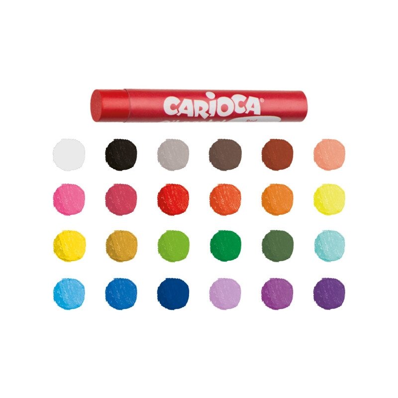 Aliejinės pastelės CARIOCA Maxi, 24 vnt. 1 Aliejinės pastelės CARIOCA Maxi, 24 vnt. 1