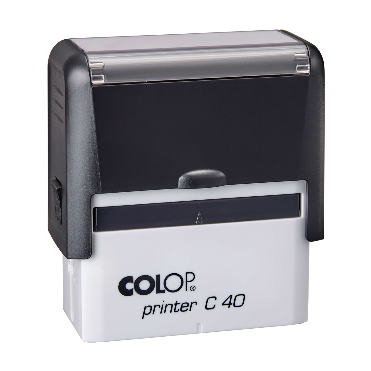 Antspaudas COLOP Printer C40, juodas korpusas, juoda pagalvėlė 1 Antspaudas COLOP Printer C40, juodas korpusas, juoda pagalvėlė 1