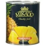Ananasų gabaliukai MIKADO, 820 g / 490 g