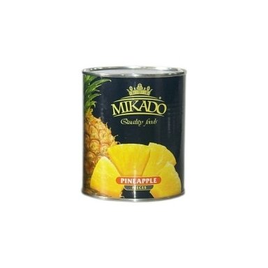 Ananasų gabaliukai MIKADO, 820 g / 490 g