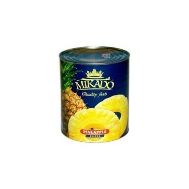 Ananasų griežinėliai MIKADO, 820 g / 490 g
