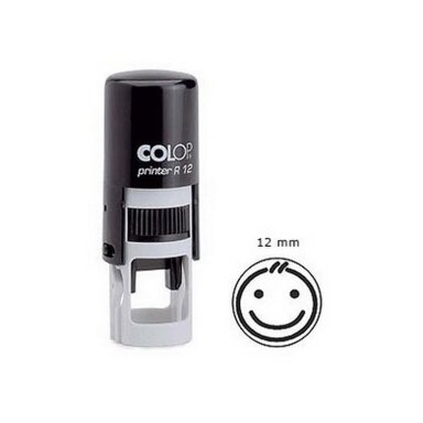 Antspaudas Colop Printer R12, juoda pagalvėle Antspaudas Colop Printer R12, juoda pagalvėle