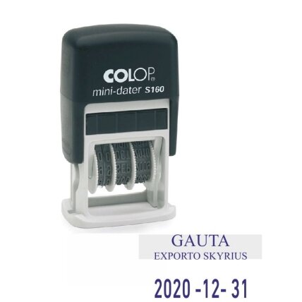 Antspaudas - mini datos spaudas COLOP S160 Antspaudas - mini datos spaudas COLOP S160