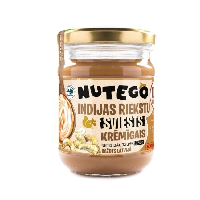 Anakardžių riešutų kremas NUTEGO, 100 %, 250 g Anakardžių riešutų kremas NUTEGO, 100 %, 250 g