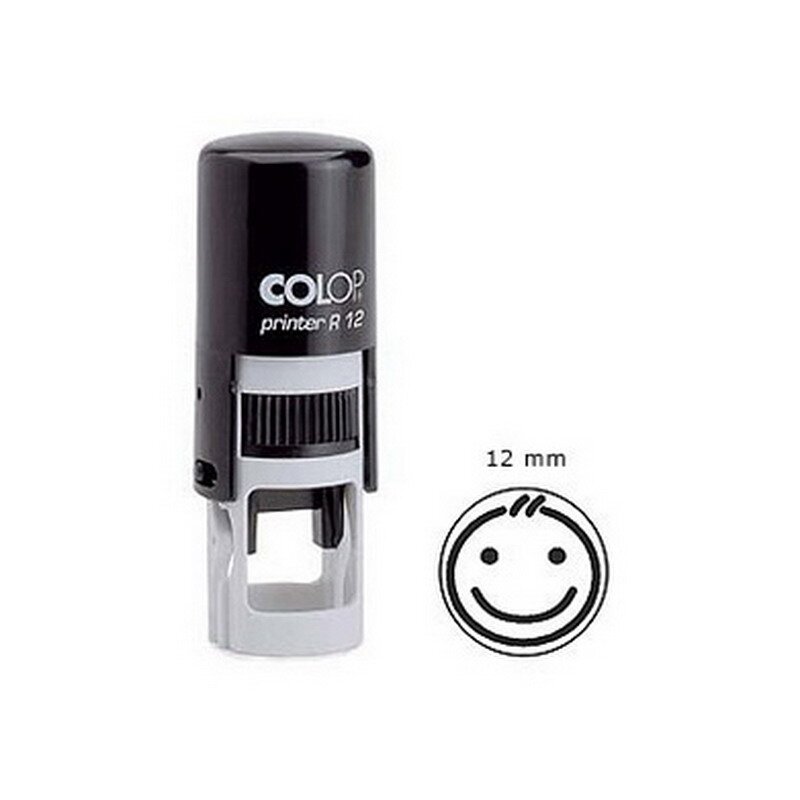 Antspaudas Colop Printer R12, juoda pagalvėle