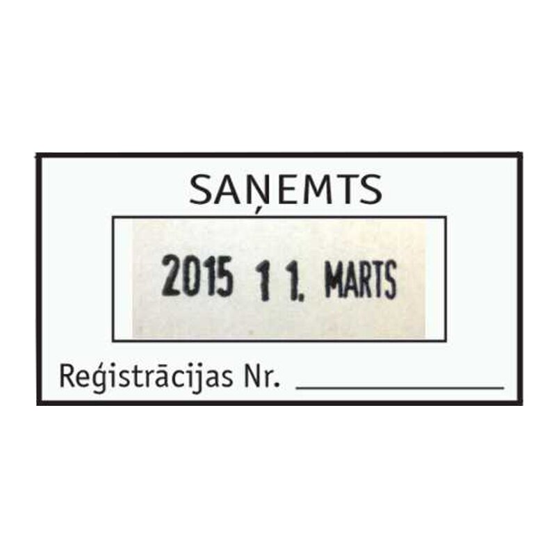 Antspaudas-datatorius S260 COLOP matmenys 24 x 45 mm, LATdata 1 Antspaudas-datatorius S260 COLOP matmenys 24 x 45 mm, LATdata 1