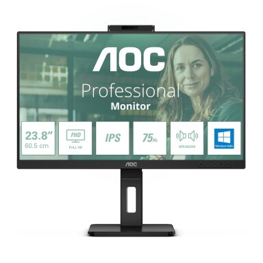 AOC 60.5cm (23.8") 24P3CW 16:09 HDMI+DP+USB-C IPS WebCam retail AOC 60.5cm (23.8") 24P3CW 16:09 HDMI+DP+USB-C IPS WebCam retail