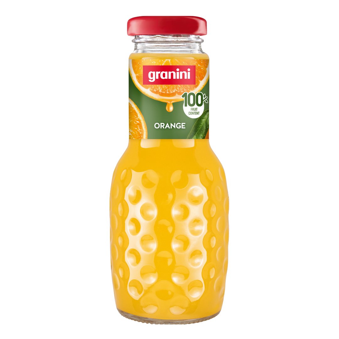 Apelsinų sultys GRANINI, su minkštimu, 100%, 0,25 l