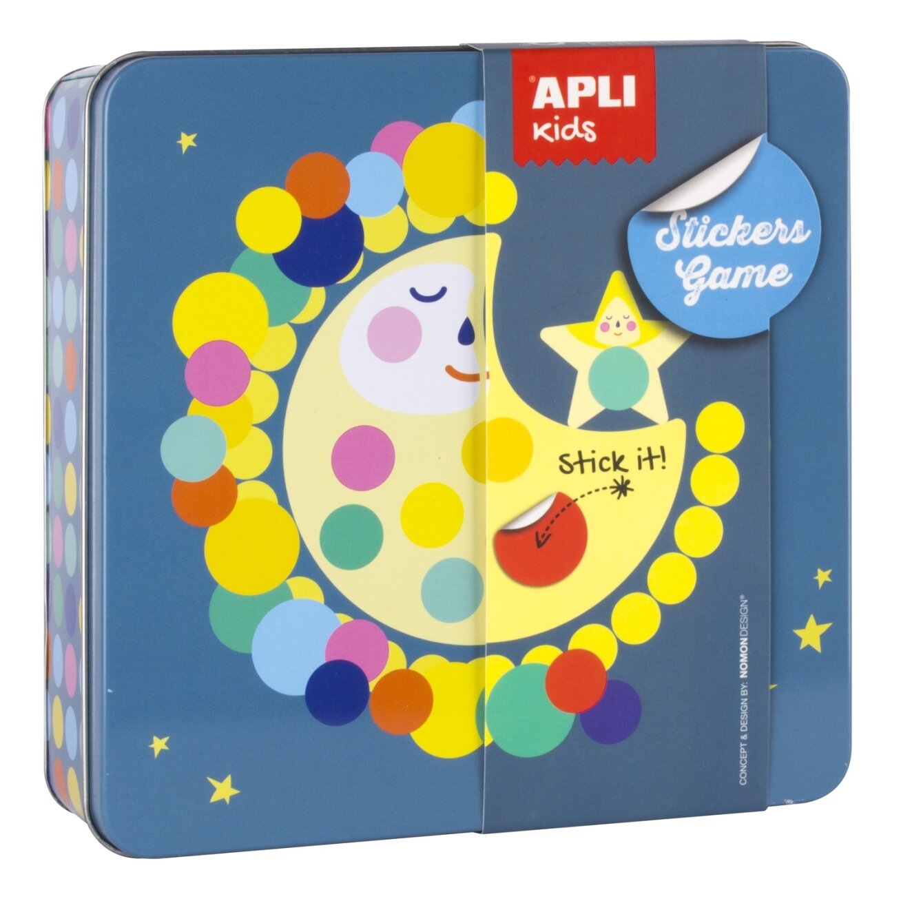 Apli Kids lipdukų žaidimas MĖNULIS Apli Kids lipdukų žaidimas MĖNULIS