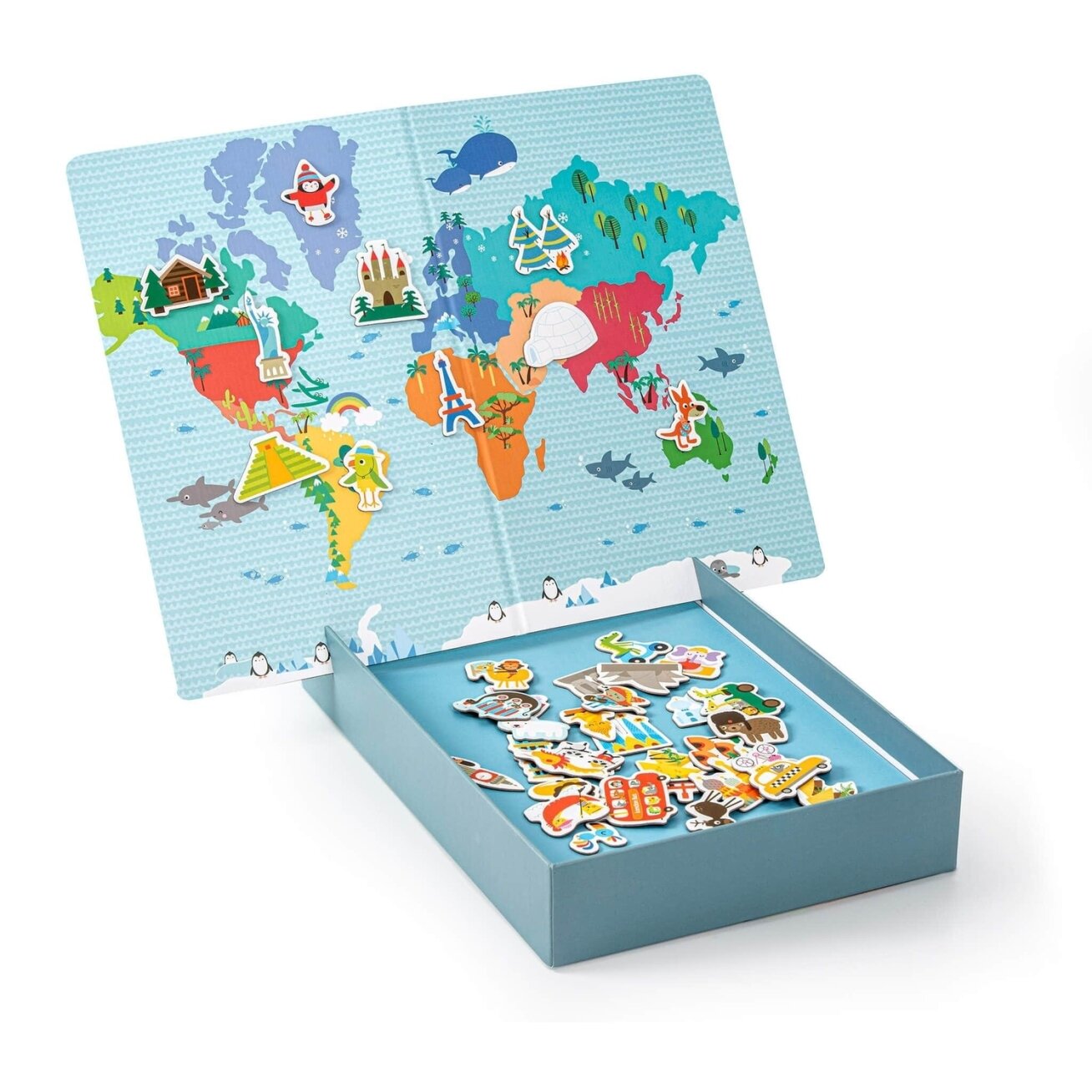 Apli Kids magnetinis žaidimas PASAULIO ŽEMĖLAPIS 1