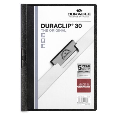Aplankas su spaustuku DURABLE DURACLIP® 30, A4 Aplankas su spaustuku DURABLE DURACLIP® 30, A4