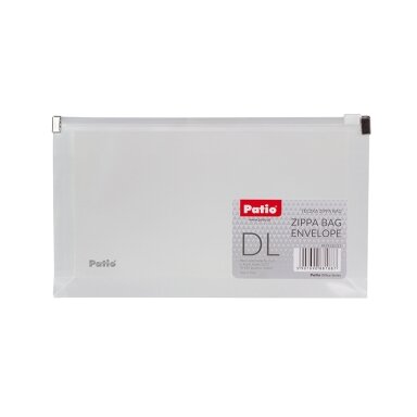 Aplankas (vokas) PATIO su užtrauktuku, DL, skaidrus Aplankas (vokas) PATIO su užtrauktuku, DL, skaidrus