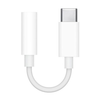 Apple USB-C į 3.5 mm jack Adapteris, Balta Apple USB-C į 3.5 mm jack Adapteris, Balta