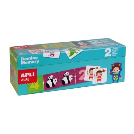 Apli Kids 2 viename žaidimai: DOMINO ir ATSIMINK Apli Kids 2 viename žaidimai: DOMINO ir ATSIMINK