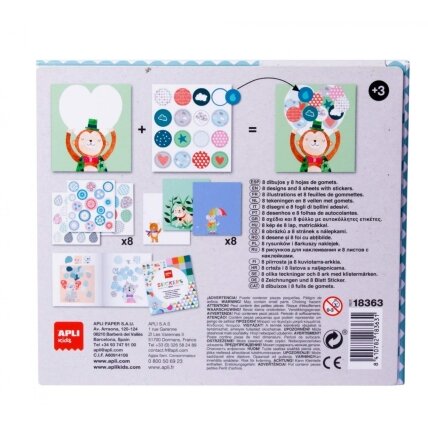 Apli Kids lipdukų žaidimas LAIVAS 2 Apli Kids lipdukų žaidimas LAIVAS 2