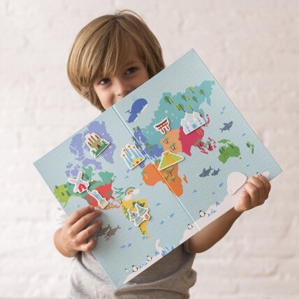 Apli Kids magnetinis žaidimas PASAULIO ŽEMĖLAPIS