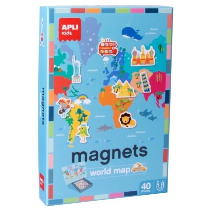 Apli Kids magnetinis žaidimas PASAULIO ŽEMĖLAPIS 2 Apli Kids magnetinis žaidimas PASAULIO ŽEMĖLAPIS 2