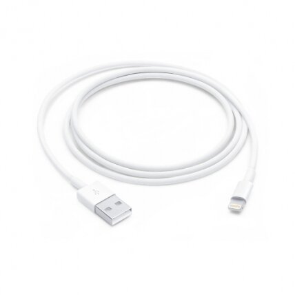 Apple Lightning į USB-A Kabelis, 1 m, Balta Apple Lightning į USB-A Kabelis, 1 m, Balta