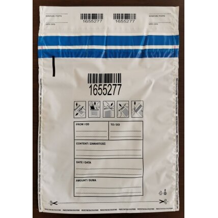 Apsauginis vokas, B5, 200x255 mm, baltos sp., 100 vnt./pak. Apsauginis vokas, B5, 200x255 mm, baltos sp., 100 vnt./pak.