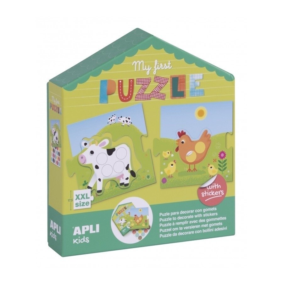 Apli Kids dėlionė su lipdukais „Gyvūnai“ Apli Kids dėlionė su lipdukais „Gyvūnai“