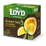 Aromatizuota žalioji arbata LOYD, su citrinų žievelėmis ir citrinžole, 20 x 1.5g