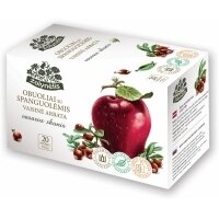 Arbata ŽOLYNĖLIS,su obuoliais ir spanguolėmis, 20 x 2,5 g