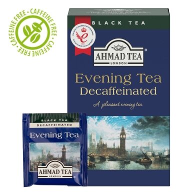 Arbata AHMAD ALU ENGLISH EVENINIG, folijos vokeliuose (20 vnt.x 2 g)