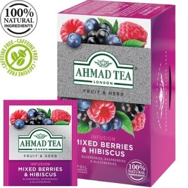 Arbata AHMAD MIXED BERRY 20 vokelių po 2 g Arbata AHMAD MIXED BERRY 20 vokelių po 2 g